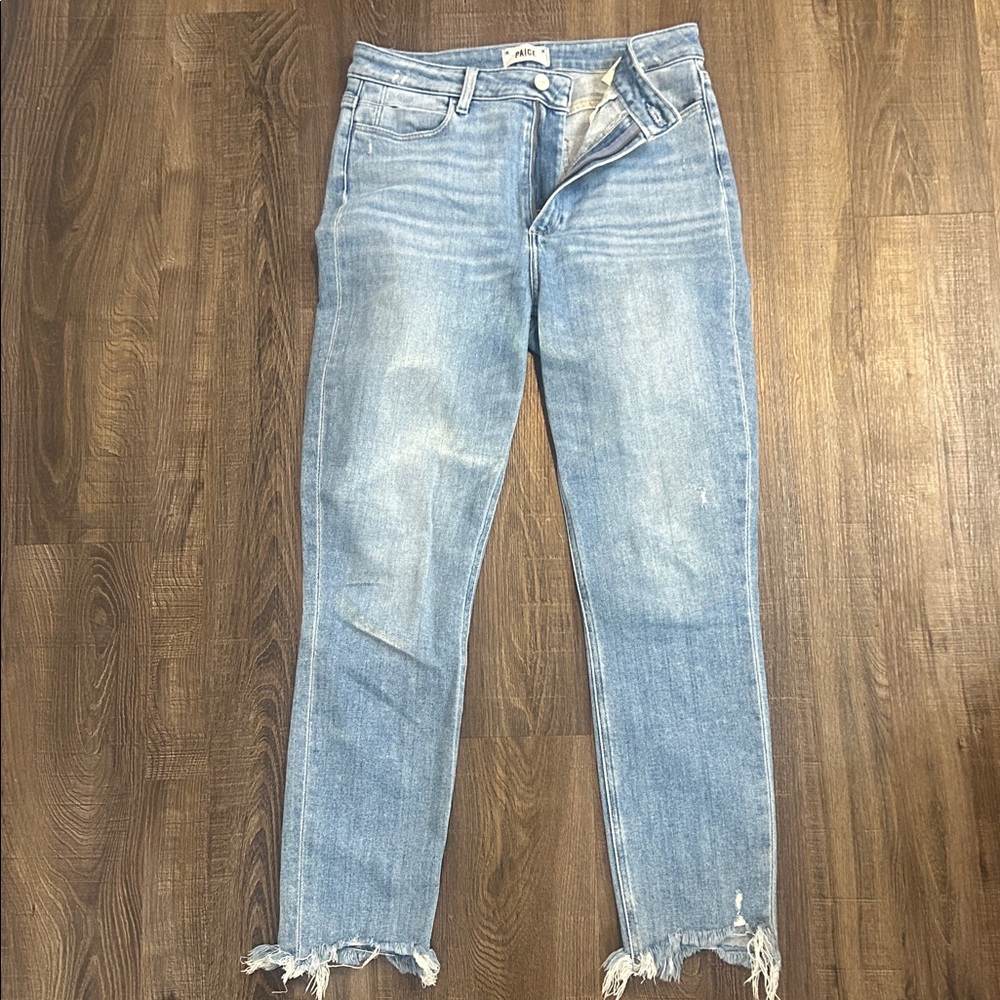 Paige Margot Skinny Jeans, light blue faded wash, size 30, EUC